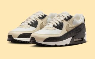 Luxury Meets Retro in the Nike Air Max 90 Croc Skin "Sail"