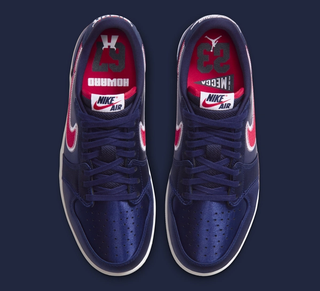 Air Jordan 1 Low OG “Howard University” (SKU: IX8478-410). Photo via Nike.