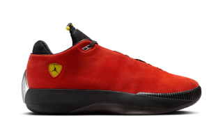 Official Images of the Air Jordan 40 in a "Challenge Red/Black/Vibrant Yellow" color scheme inspired by one the Air Jordan 14 "Ferrari" release from 2014.
