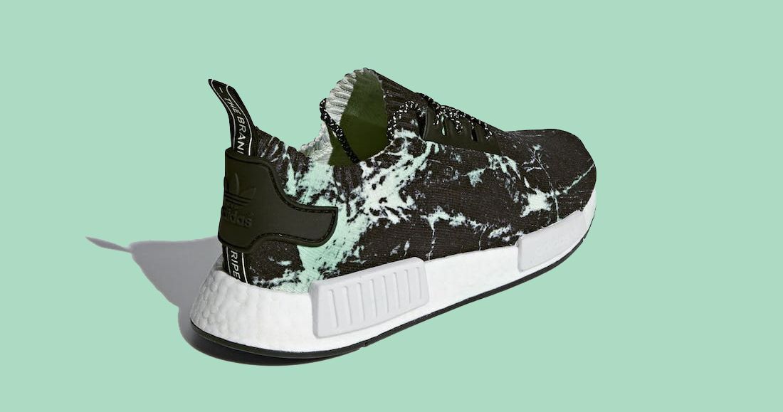 Nmd r1 primeknit hot sale green marble