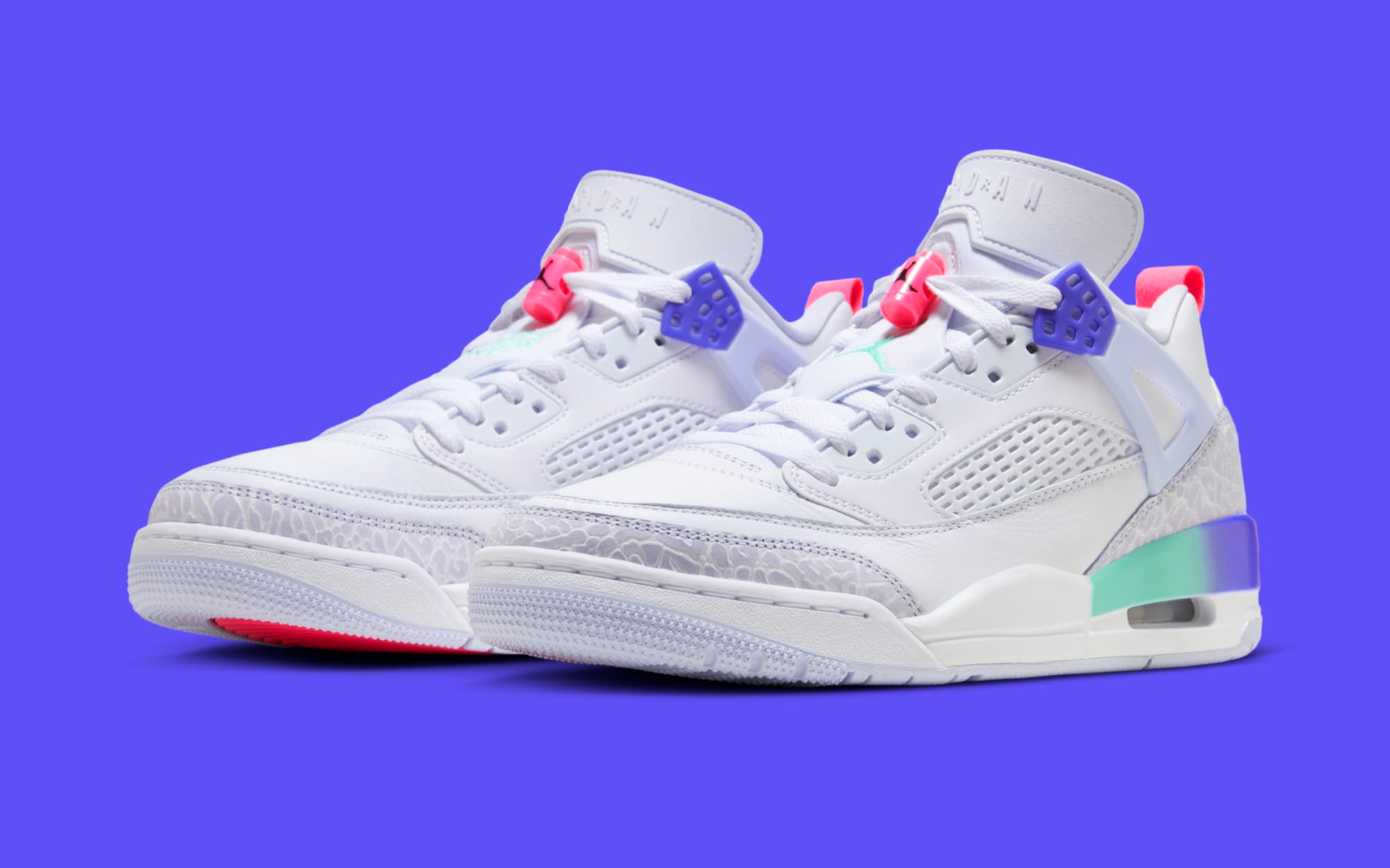 jordan spizike blue and pink