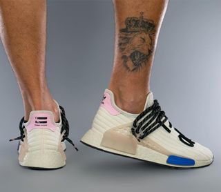 pharrell x adidas marketing nmd hu cream blue pink release date 7