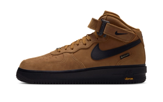 Nike Air Force 1 Mid '07 GORE-TEX Vibram "Wheat/Black" (SKU: IO1875-700).
