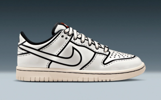 Big Kids' LEGO® x Nike Dunk Low in a "White/Black" color scheme.
