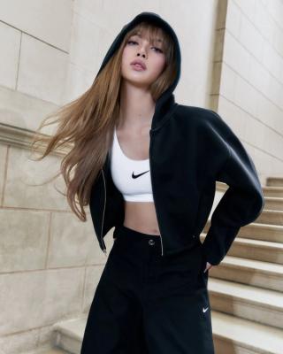 BLACKPINK's Lisa in a Nike deal announcement.