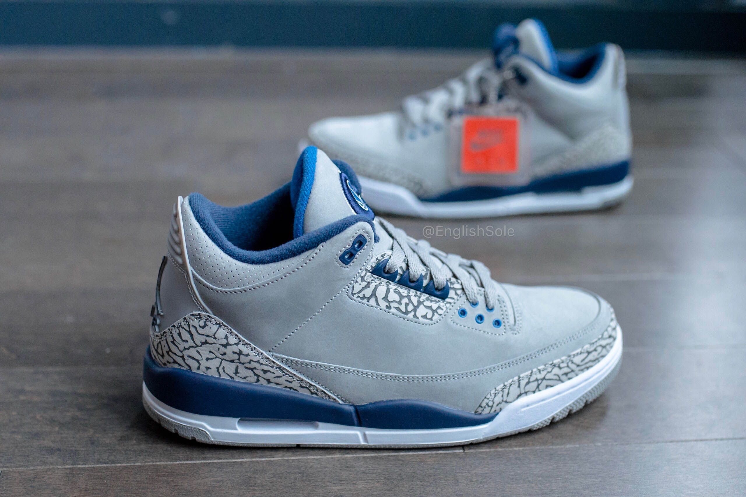 Unc jordan 3 top pe