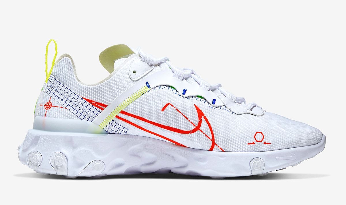 nike react element 55 schematic blanche