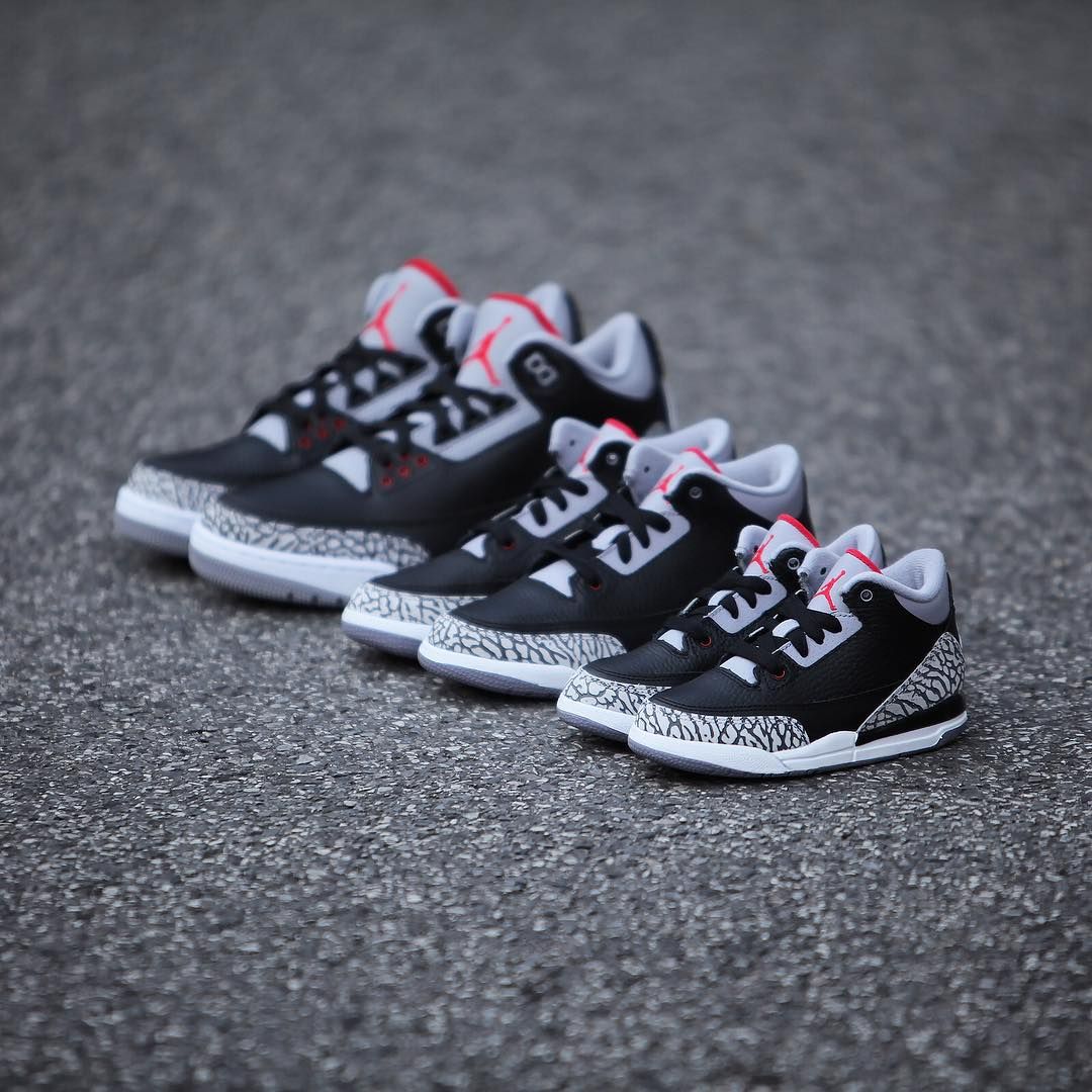 Jordan 3 black cement grade clearance school