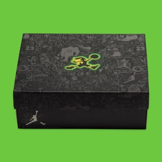Big Kids' Space Jam x Jordan Spizike Low "Jam Central" Shoe Box (SKU: IX6399-001). Photo via Nike.