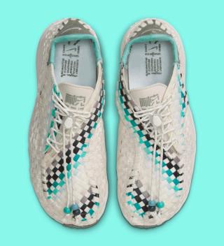 The Nike Air Footscape Woven "NA-IKE" Returns in White and Turquoise