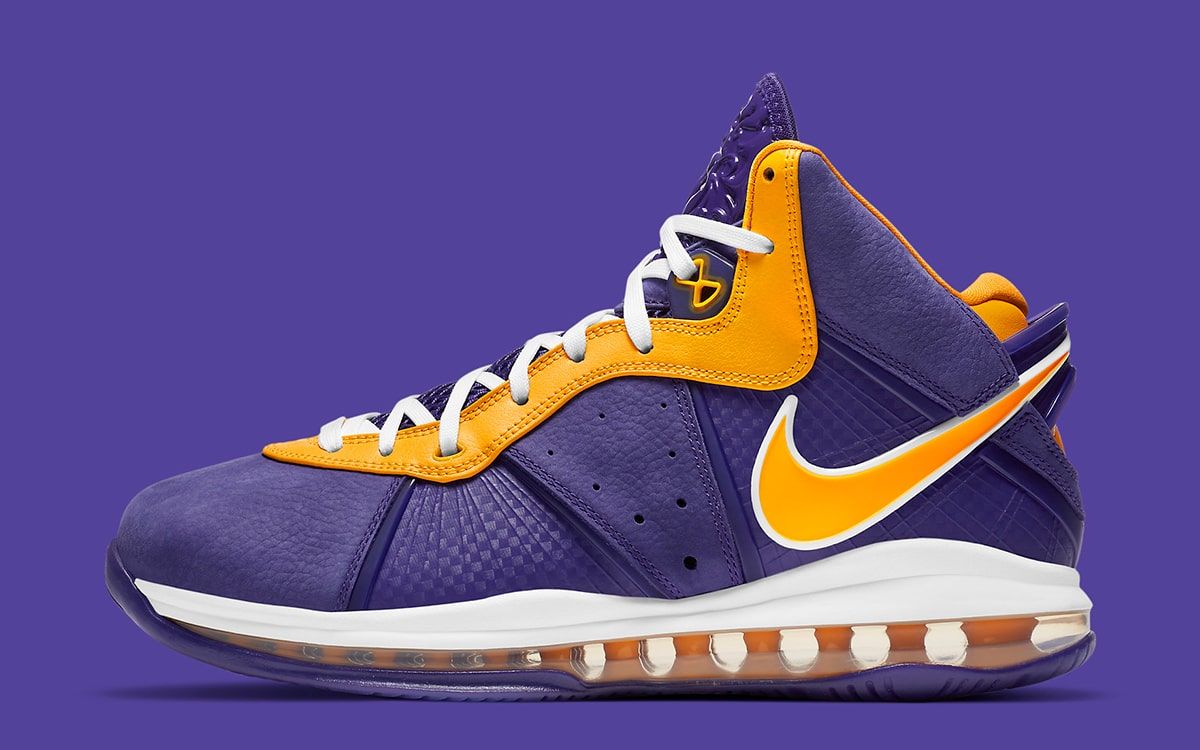 LeBron 8 'Lakers' - Nike - DC8380 500 - court purple/court  purple/university gold/university gold