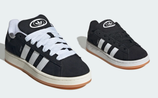 adidas Campus 00s "Black/White" in Women & Kid's sizing (SKU: JP9163, JI4331). Photos via adidas.