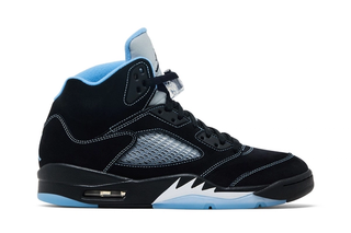 Air Jordan 5 "Black/University Blue" (2026 Release via GOAT)