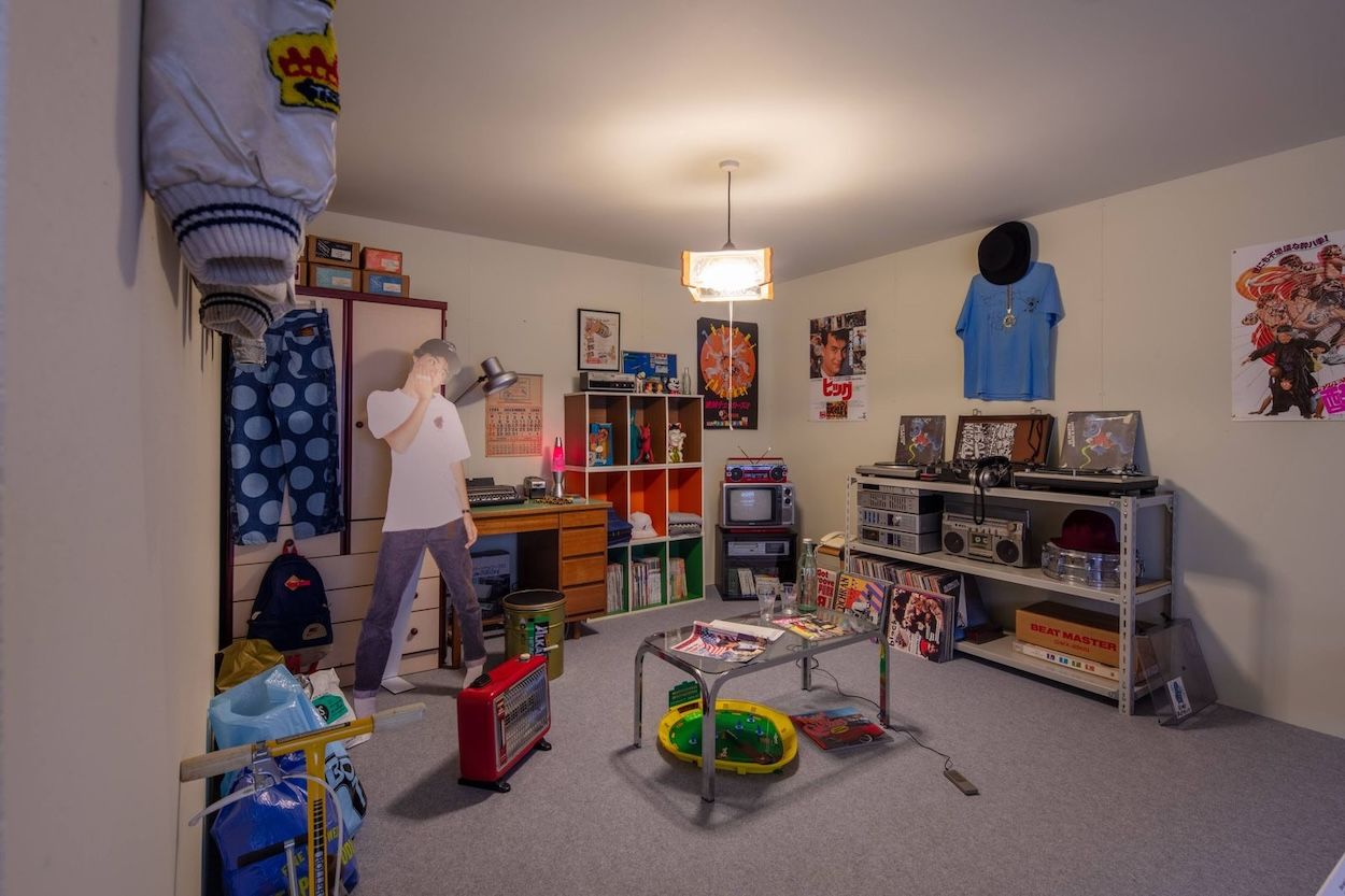 Recreation of NIGO's bedroom growing up. Photo by Luke Hayes/GQ.