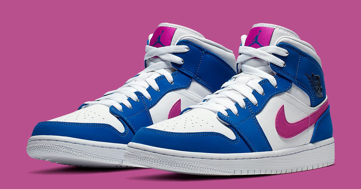 jordan 1 mid hyper royal violet