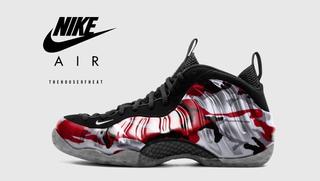 nike air foamposite one red camo concept