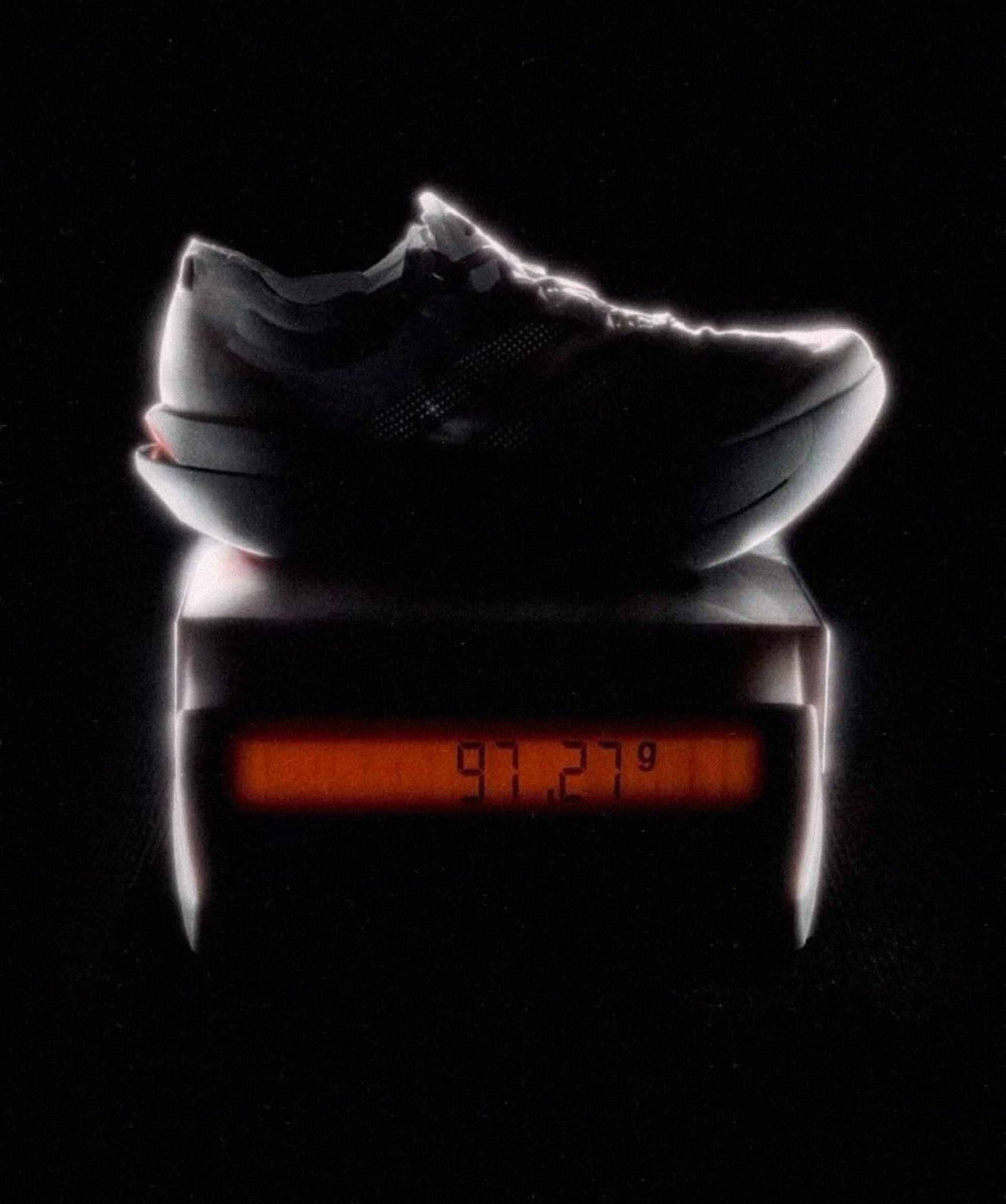 Secret adidas Adizero Running shoe coming in at just above 97 grams in weight.