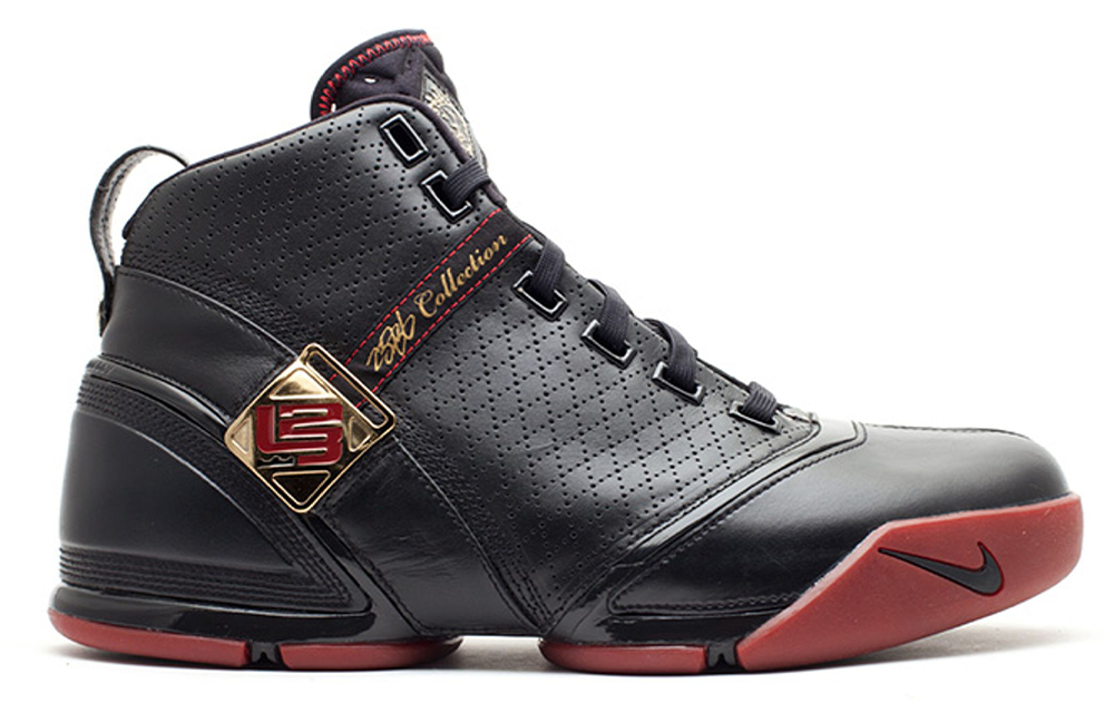  Nike-Zoom-LeBron-5-Black-Varsity-Crimson; SKU: 317253-001. Photo via Flight Club.