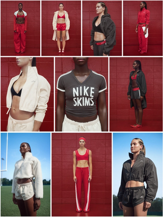 NikeSKIMS The Varsity Collection. Photos via NikeSKIMS.