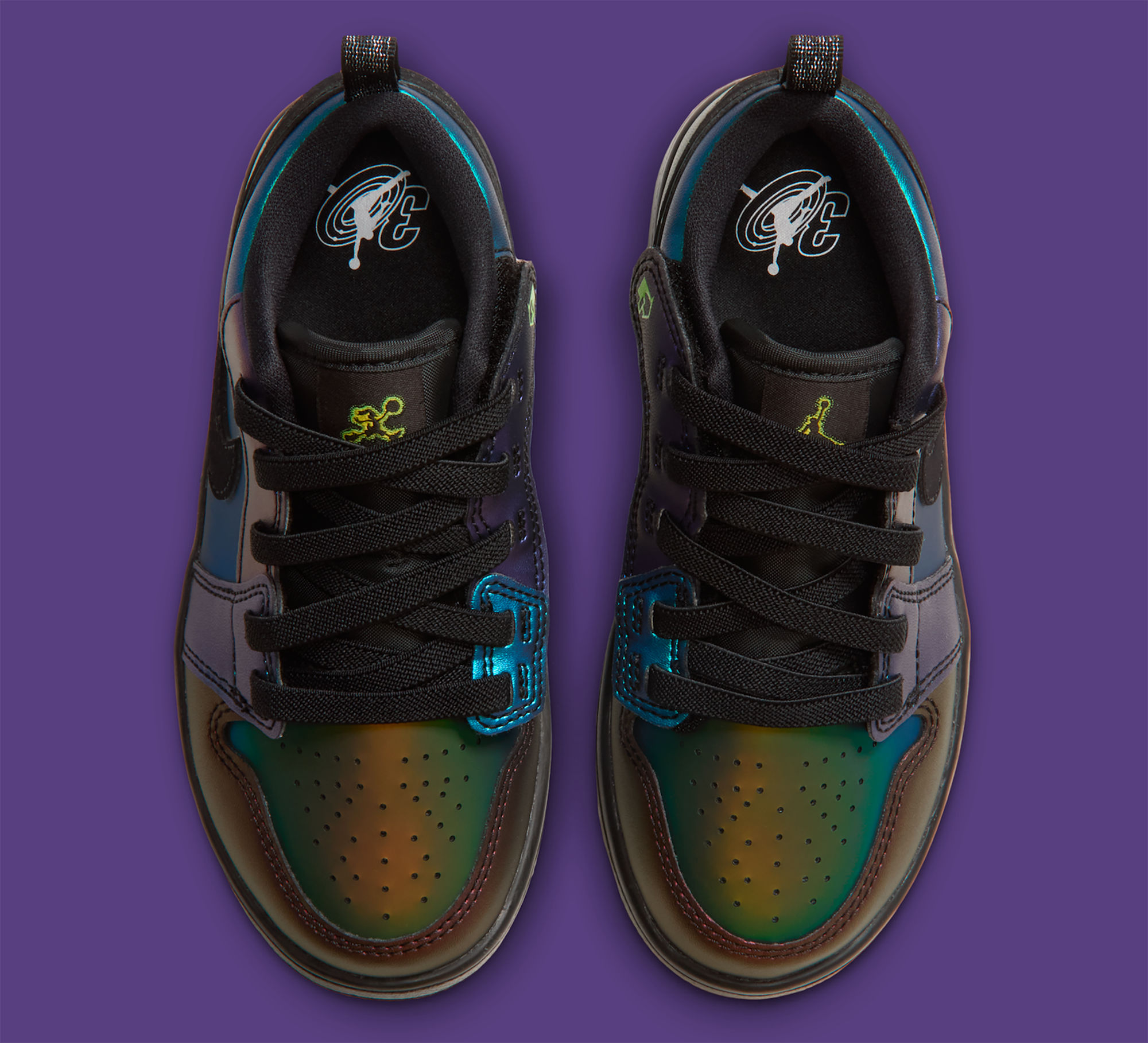 Little Kids' Space Jam x Air Jordan 1 Low "Air Bugs" (SKU: JA5474-001). Photo via Nike.