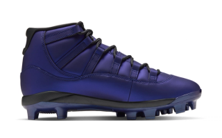 Space Jam x Air Jordan 11 MCS "Magic Ball" Baseball Cleats (SKU: JA7792-400). Photo via Nike.
