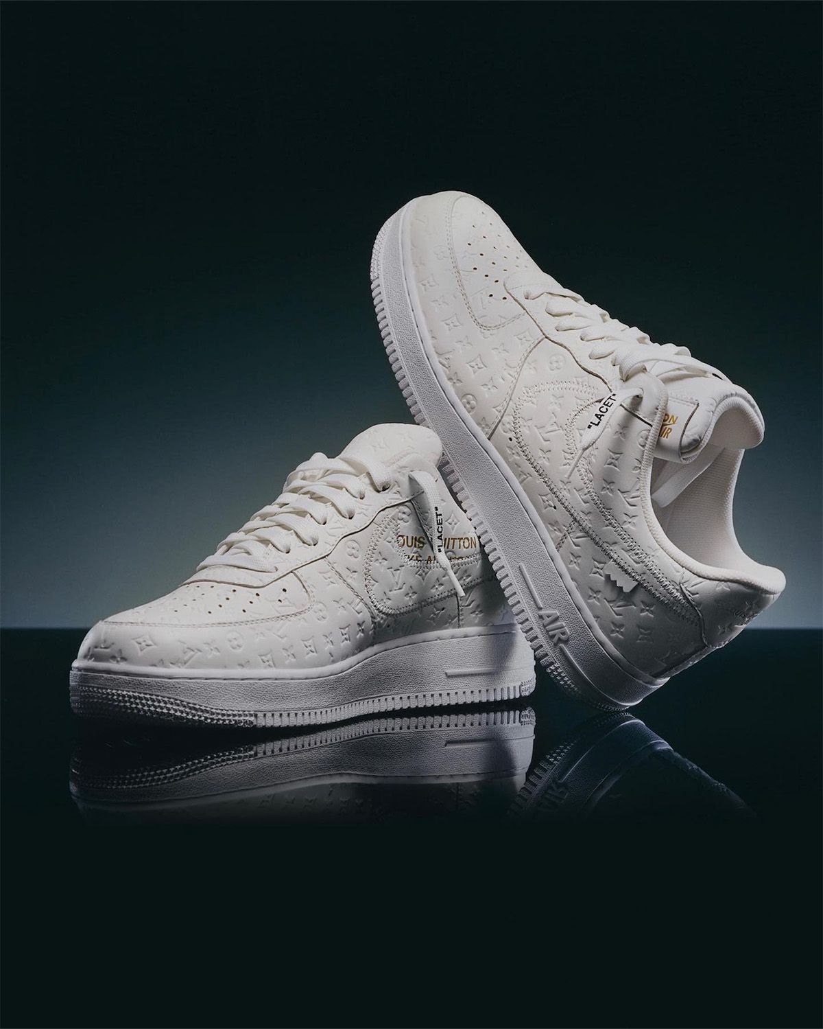 A Whole Bunch Of Louis Vuitton x Nike Air Force 1s Have Been Revealed In  Paris •