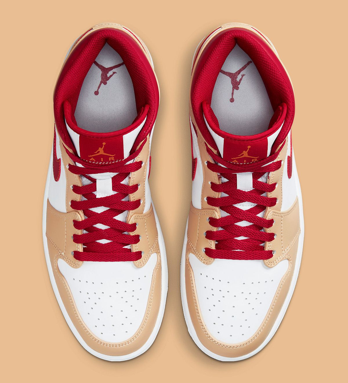 Air Jordan 1 online Mid Curry Cardinal (GS)