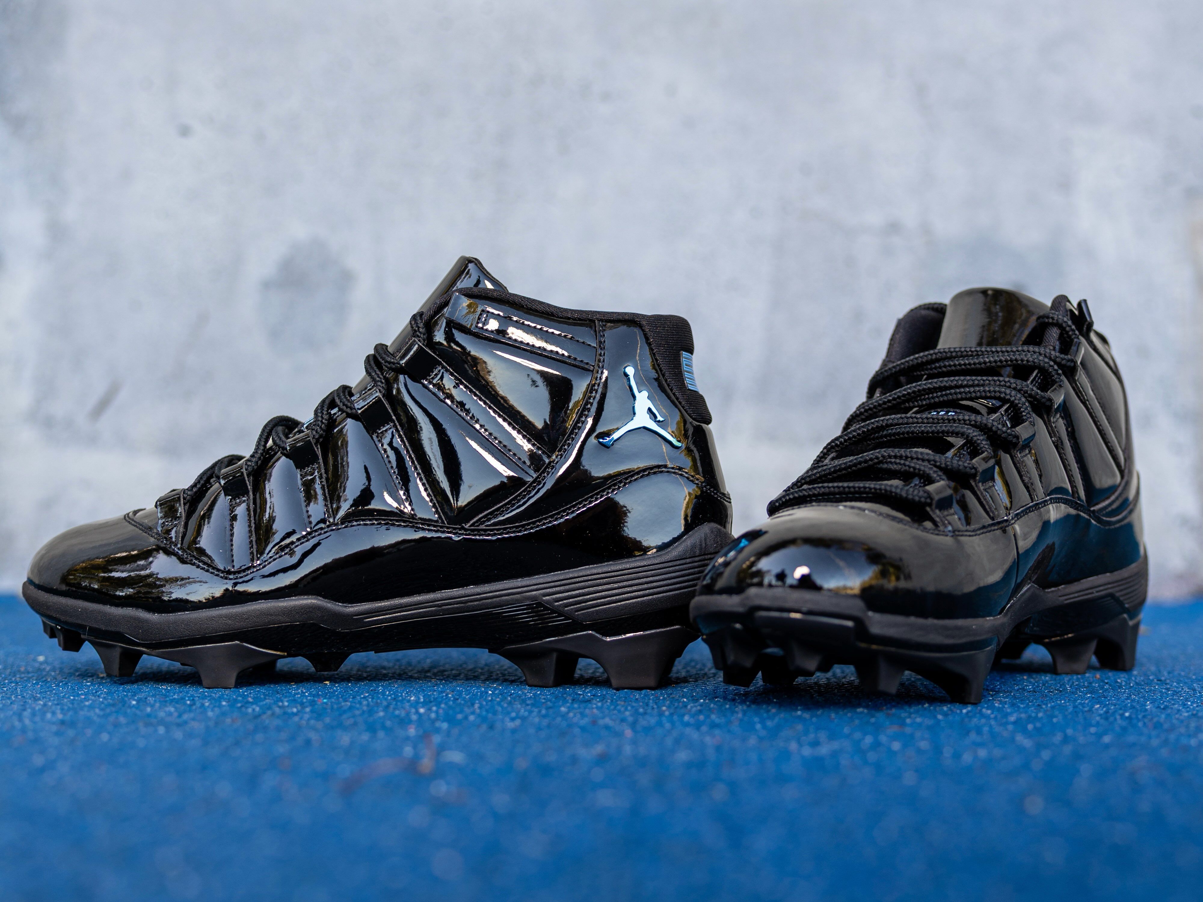 UCLA Unveils "Gammas" Air Jordan 11 Football Cleat PEs