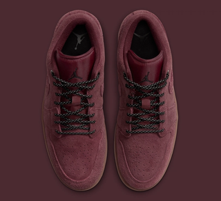 Men's Air Jordan 1 Low "Dark Team Red/Gum Brown" (SKU: IO2047-600). Photo via Nike.