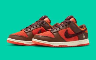 nike dunk low year of the rabbit red brown fd4203 661 release date
