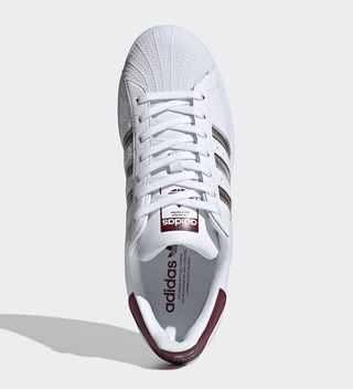adidas superstar white burgundy holographic three stripes fx4419 release date info 4