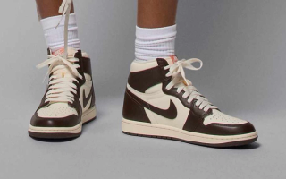 Women's Air Jordan 1 High OG in a "Light Madder Root" color scheme.