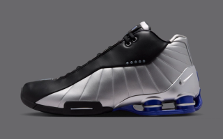 Nike Shox BB4 "Black/Metallic Silver/Lapis" (SKU: IR1984-010). Photo via Nike.