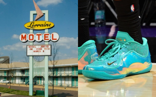Nike LeBron 23 "Honor the King" basketball sneaker inspired by Martin Luther King, Jr. and the historic Lorraine Motel.