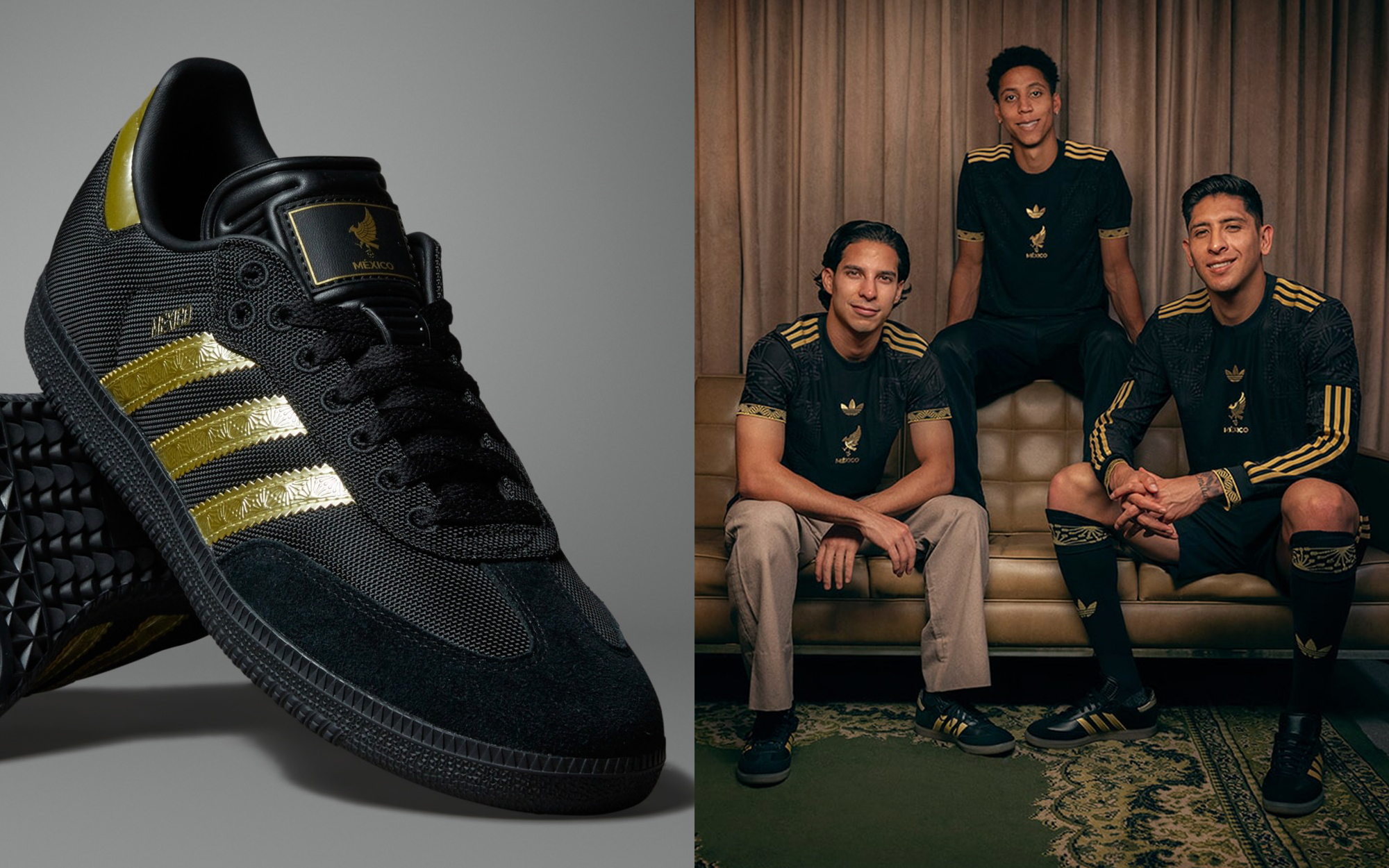 ☆大人気☆adidas Samba Mexico Gold/Black adidas Samba Classic FMF Mexico Black Gold – Strictly Soccer