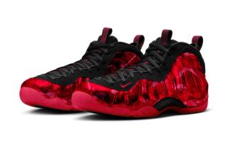 Speculative mock-up of the Women's "Ruby" Nike Air Foamposite One featuring a "Sport Red/Challenge Red/Black" color scheme.