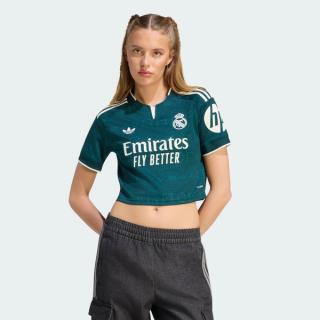 Real Madrid 26/27 Away Cropped Short-Sleeve Jersey (SKU: KC4238). Photo via adidas.