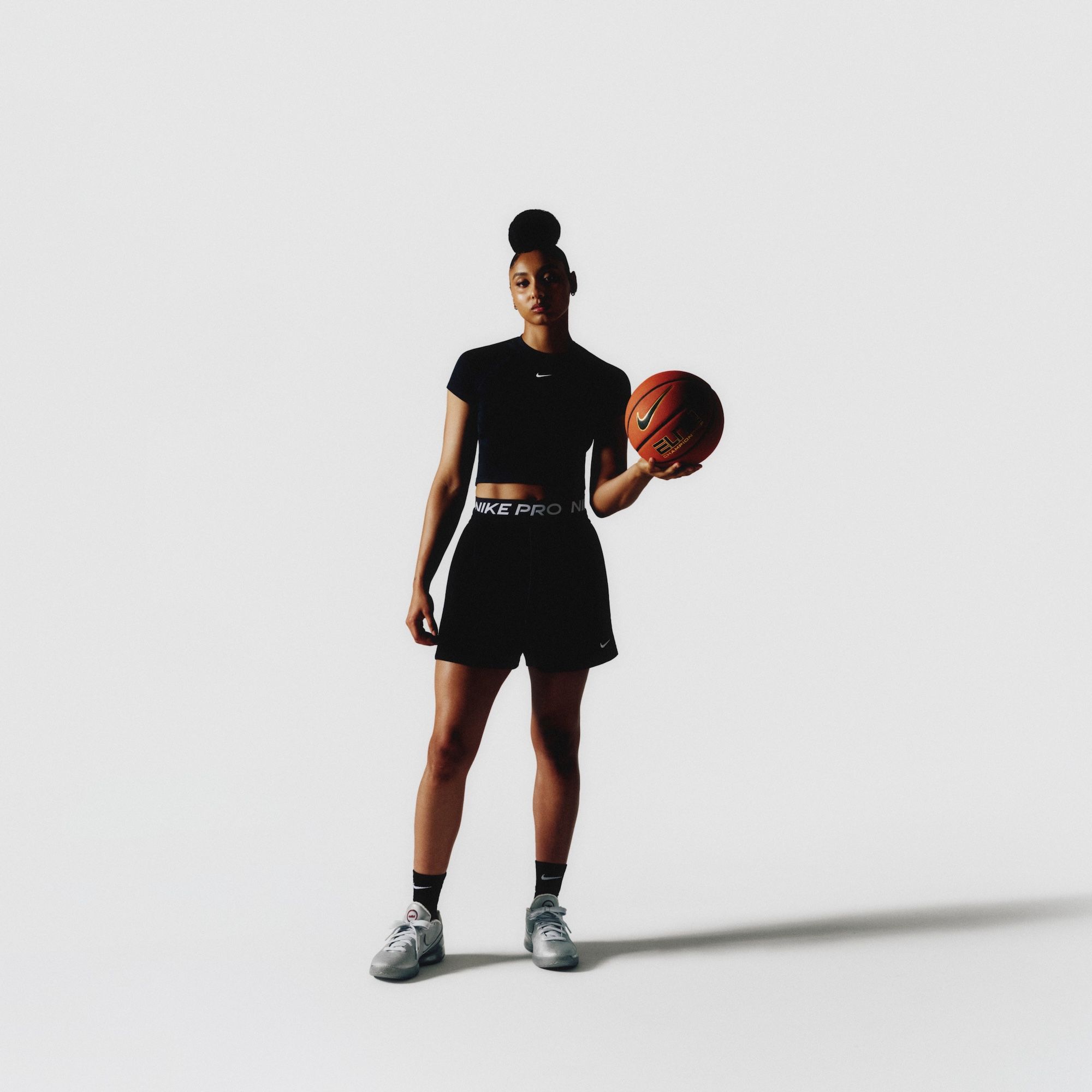 JuJu Watkins wearing her Nike LeBron NXXT Gen design.