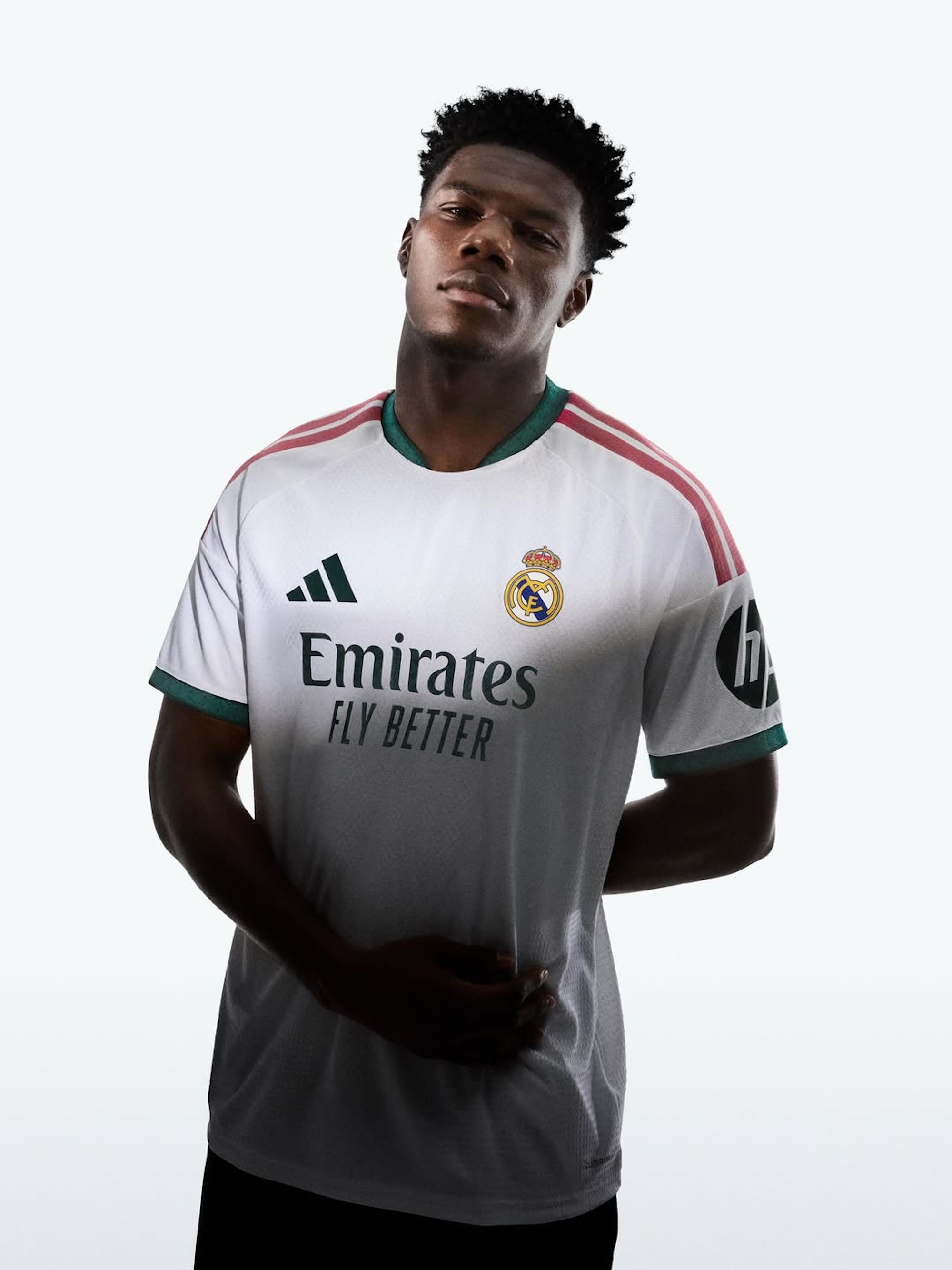 Aurélien Tchouaméni for Real Madrid 26/27 Home Jersey. Photo via adidas.