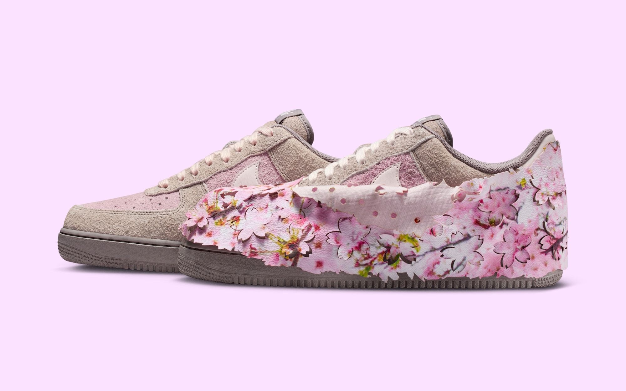 pink floral nike air force 1