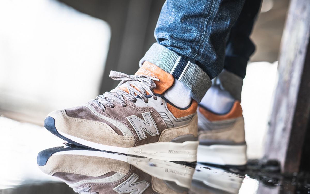 New balance 997 made in usa tan sale