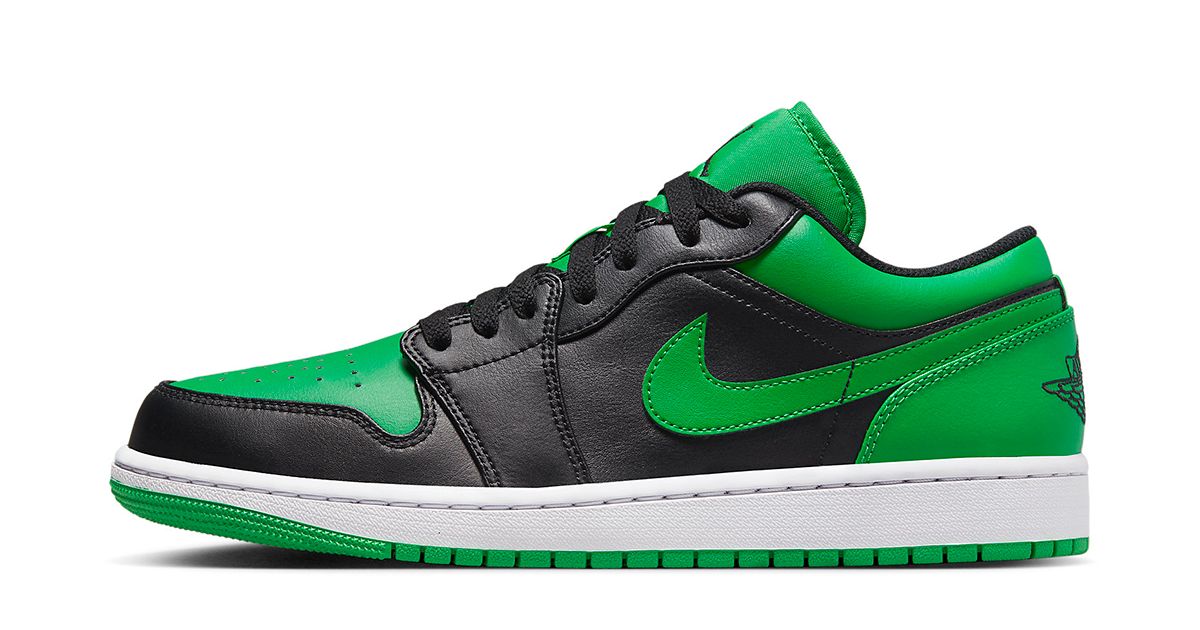 white lucky green black jordan 13