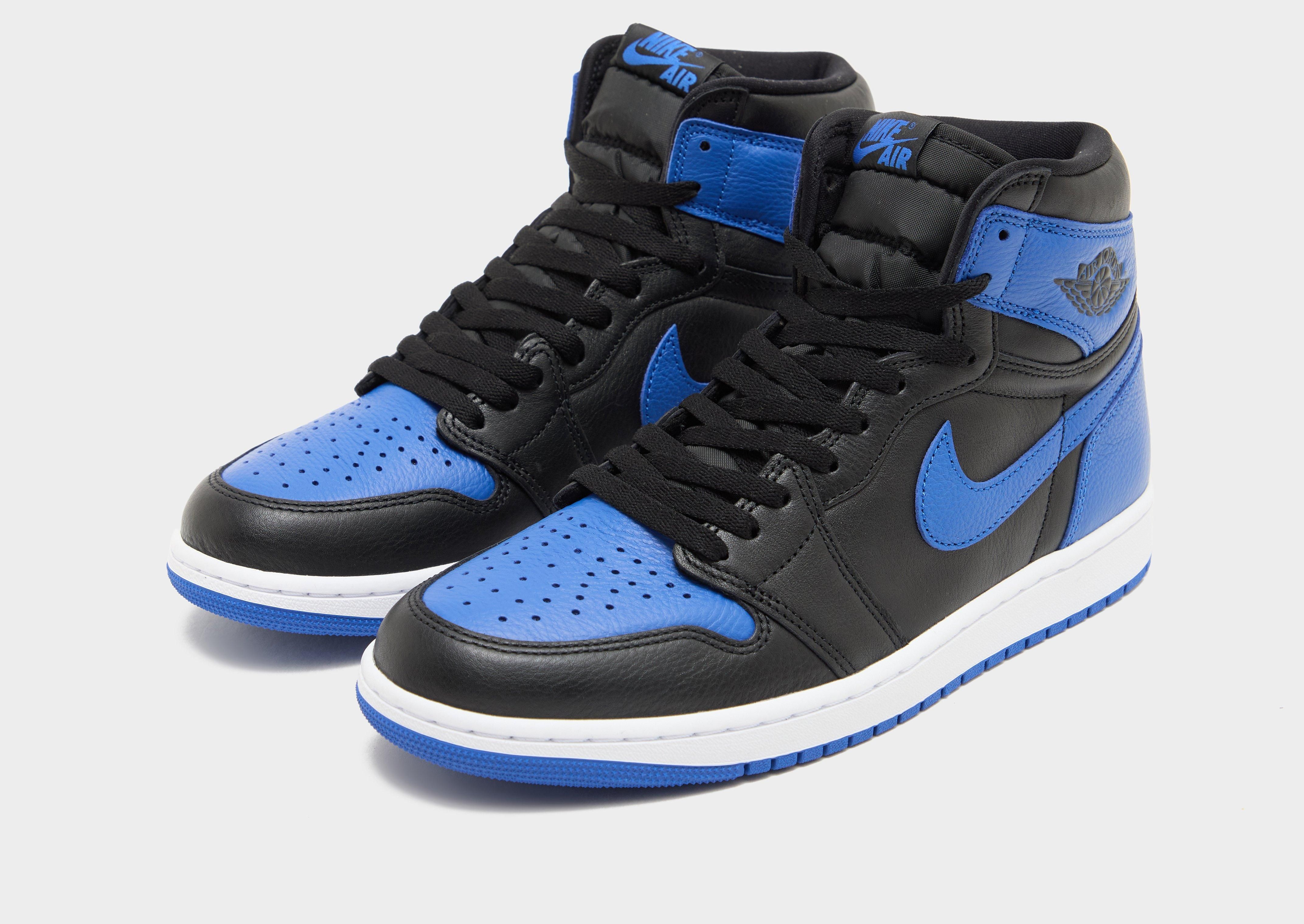 2026 Air Jordan 1 High OG "Royal" retro. Photo via JD Sports.