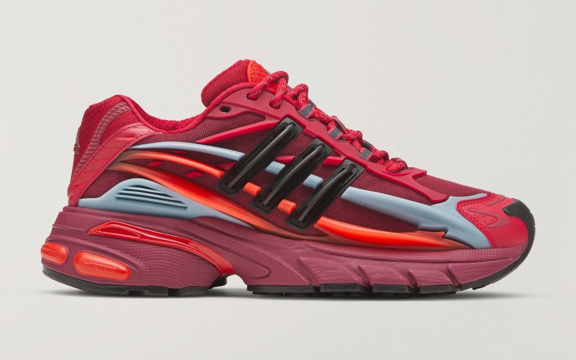 Pharrell x VIRGINIA Adistar Jellyfish "Red" (SKU: KK0633). Photo via adidas.