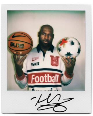 LeBron James for Virgil Abloh Archive™ x Nike X2 2026 Collection for the U.S. Soccer Federation. Photo via Nike.