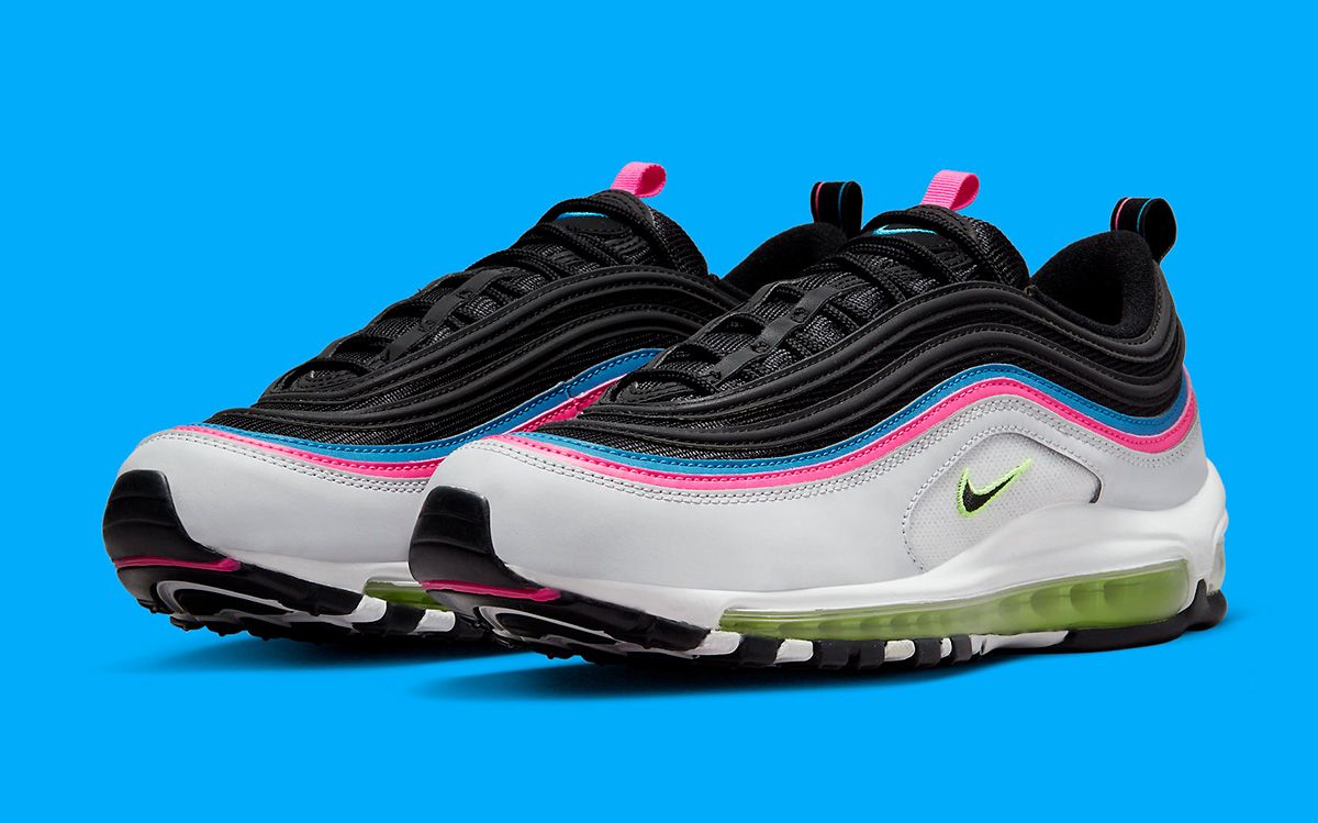 Nike air max 97 black blue pink best sale