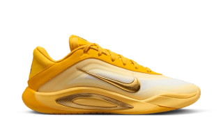 Nike A'One in a "Topaz Gold" color scheme.