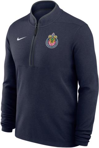 Chivas de Guadalajara Nike Stride 1/4 Zip Jacket "Navy" (SKU: N/A). Photo via DICK'S Sporting Goods.