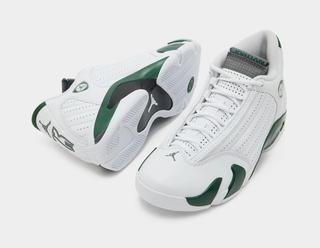 Air Jordan 14 "Forest Green" (SKU: 487471-300). Photo via size?
