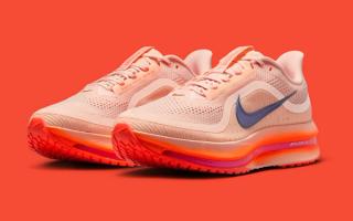 Nike Running's Pegasus Premium in a "Washed Coral/Crimson Tint" color scheme.